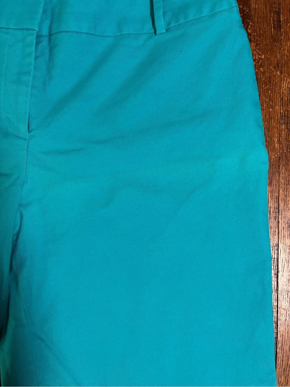 LOFT Teal Bermuda Shorts - Picture 6 of 6